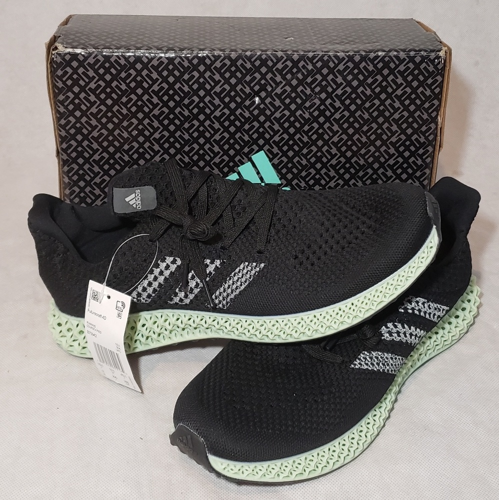 Adidas futurecraft 4D black ash grey size 11 shoes